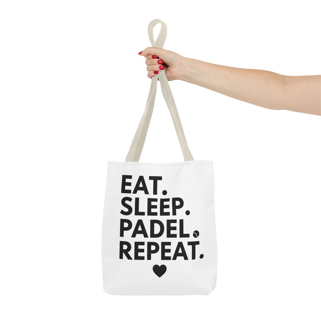 eat. sleep. padel. repeat. tote bag